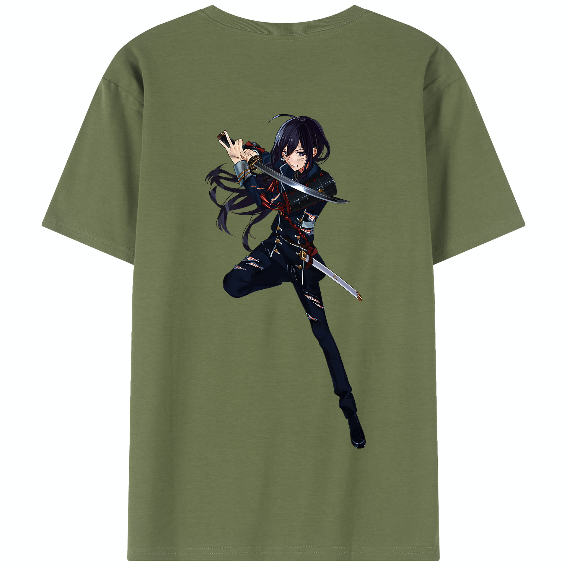（画像用） 刀剣乱舞 Touken Ranbu 綿100％半袖Tシャツ（背面プリント）